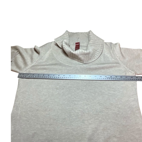 OLSEN Cotton Blend Long Sleeve Cowl Neck Pullover Sweater Cable Detail US Sz 14 - Picture 6 of 10